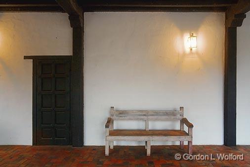 Mission Bench_43431.jpg - Photographed at Goliad, Texas, USA.